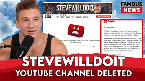 Steve youtube deleted. Things To Know About Steve youtube deleted. 
